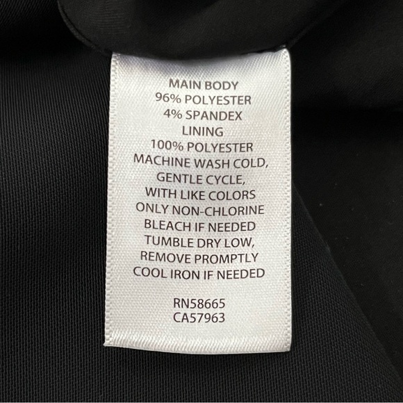 Open Edit Classic Trouser Pants-Black-Womens S-Elastic/Zipper Waist-Slit Leg-NEW - Picture 12 of 15